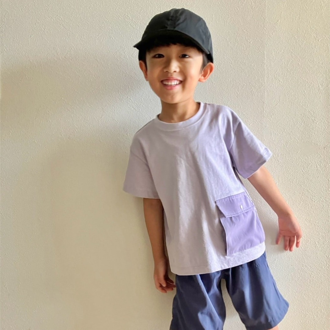 【銀座】見守りポケット付きTシャツを着て公園へ