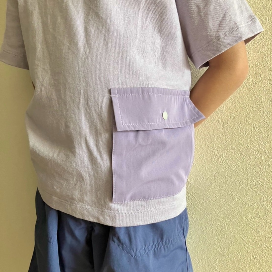 【銀座】見守りポケット付きTシャツを着て公園へ