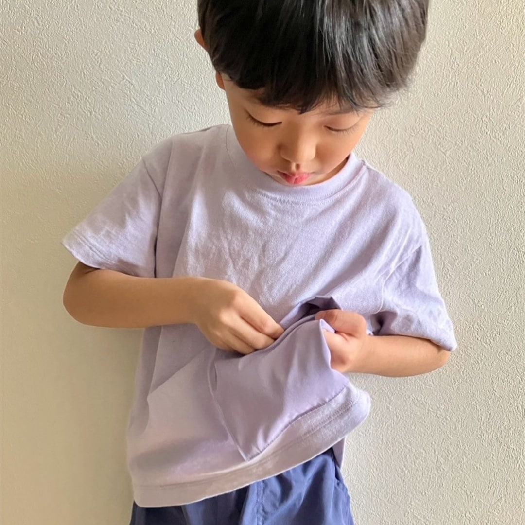 【銀座】見守りポケット付きTシャツを着て公園へ
