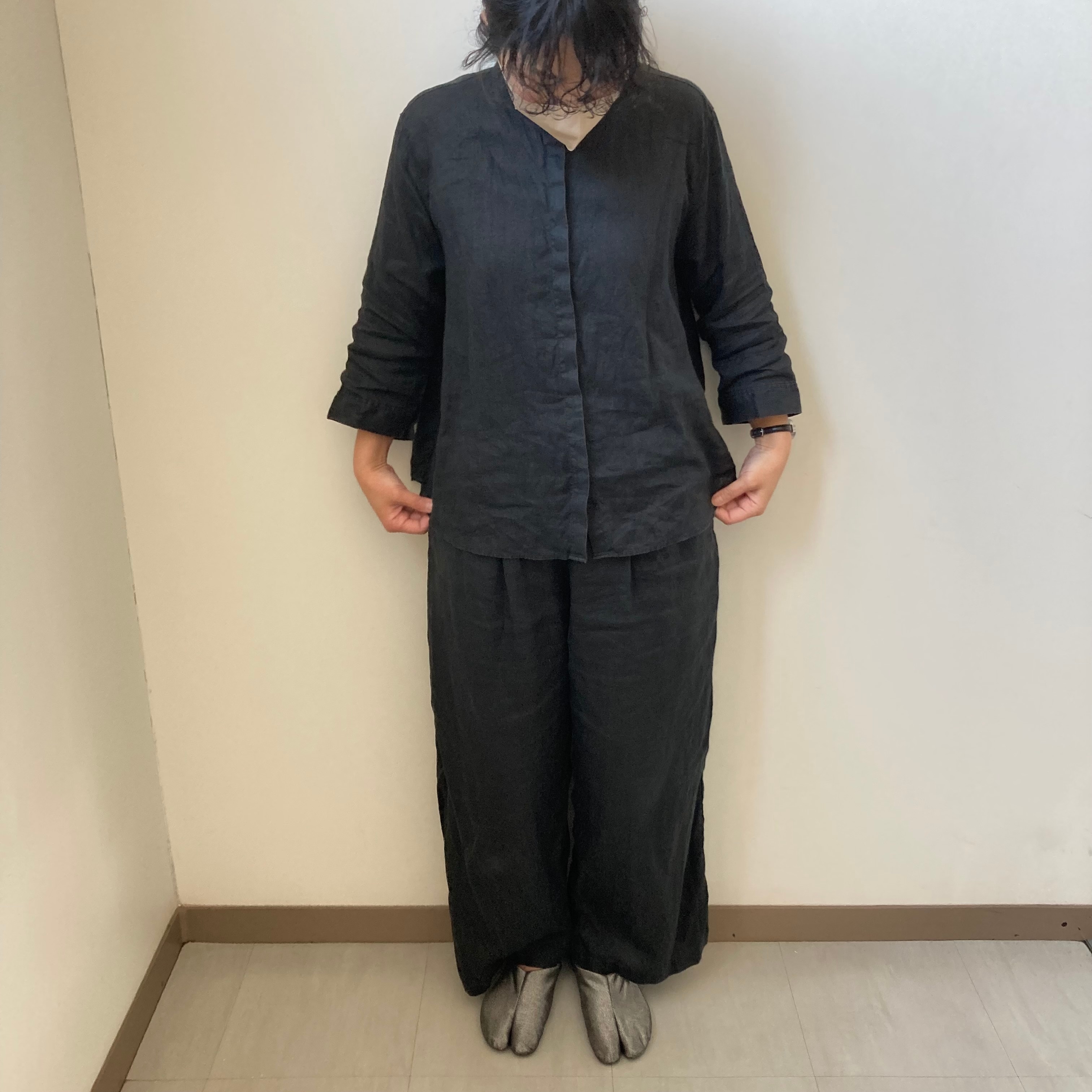 【無印良品】麻を着る、洗いざらしリネン