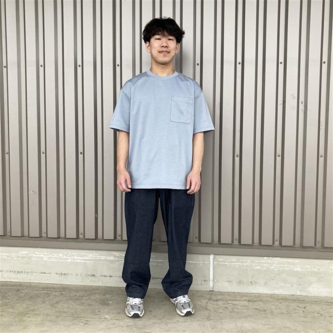 デニムイージーパンツと涼感