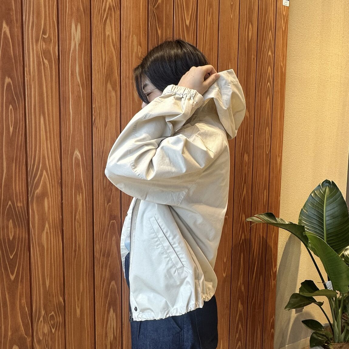 撥水フードジャケット