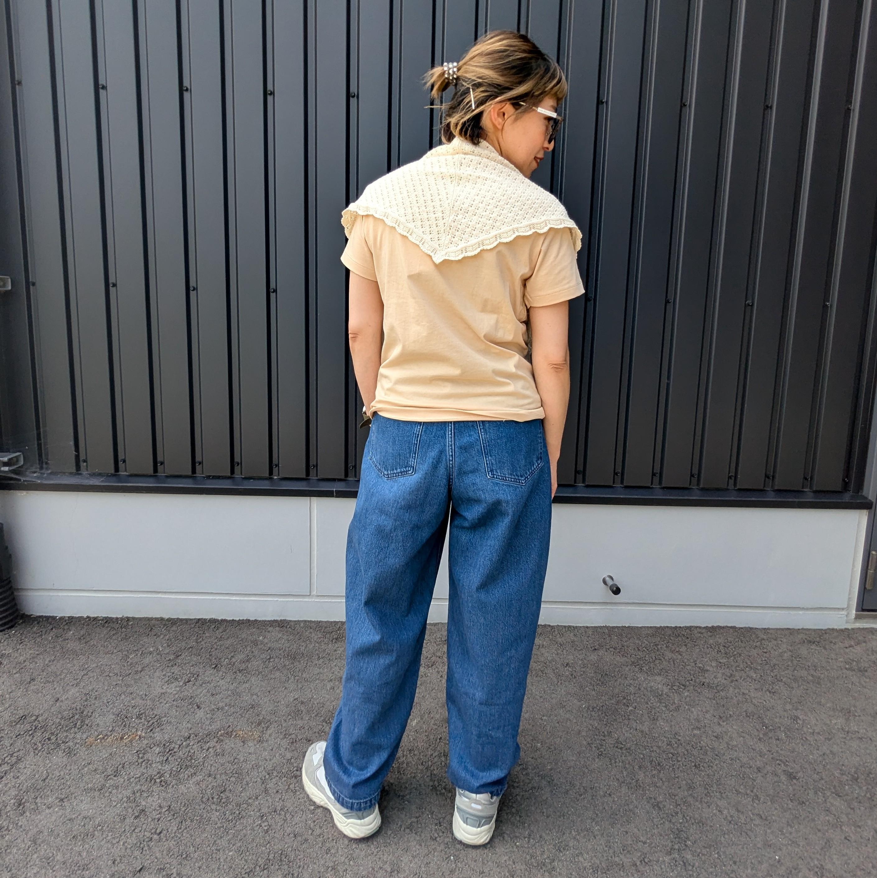 【新庄】コットン透かし編みニット　三角スカーフのご紹介_t6QdHq