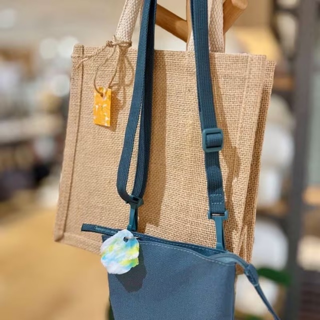 バッグにつけたところ