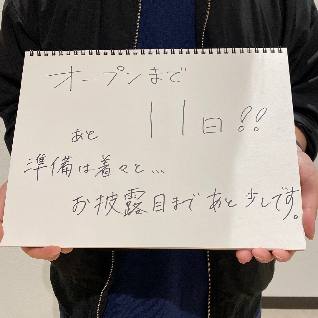 オープンまであと11日