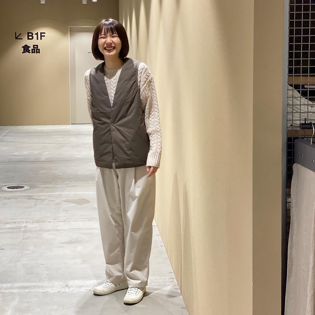 MUJI Labo ストレッチ 起毛 パンツ