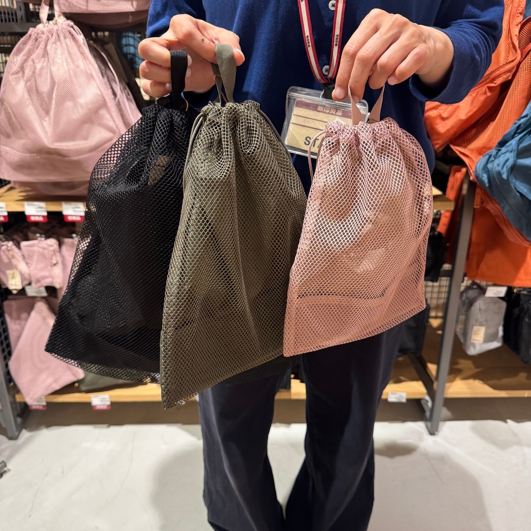 メッシュ巾着ループ