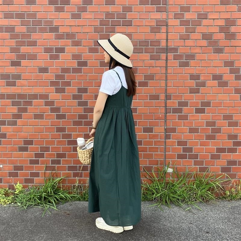 強撚ボイル　キャミソールワンピース
