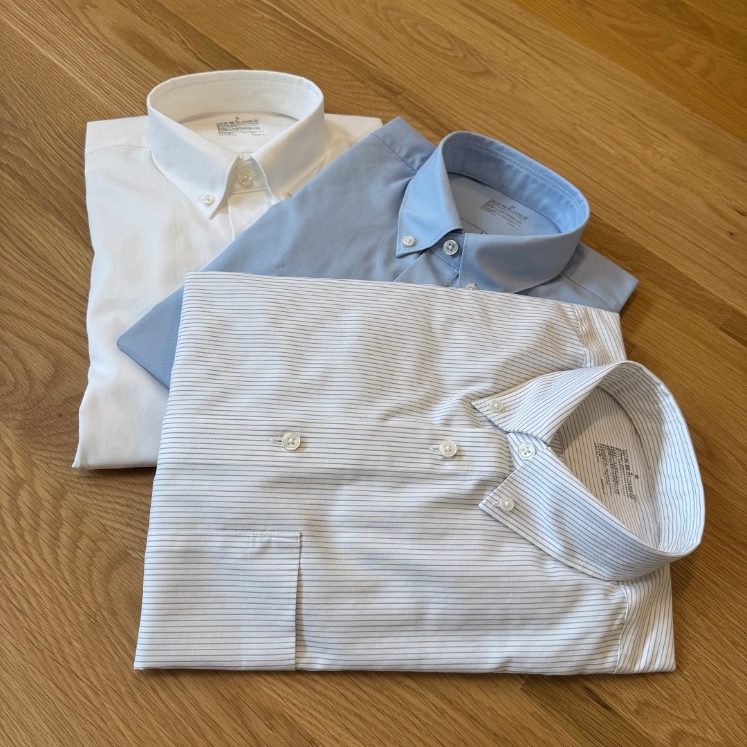 ノンアイロンボタンダウン長袖シャツ