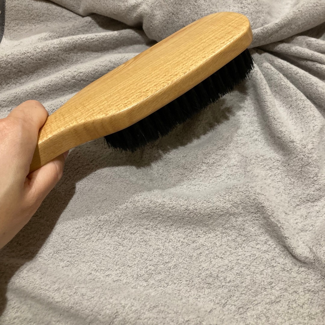 ブラッシングしているところ