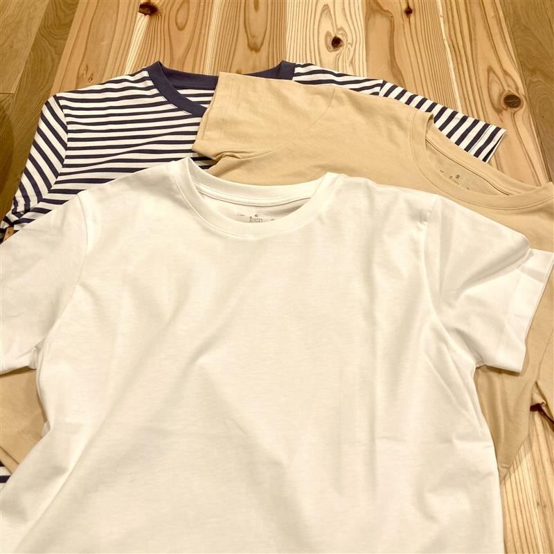 天竺編み半袖Tシャツ