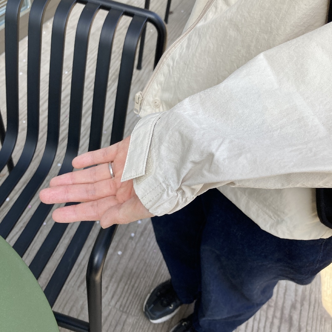 袖口の拡大写真