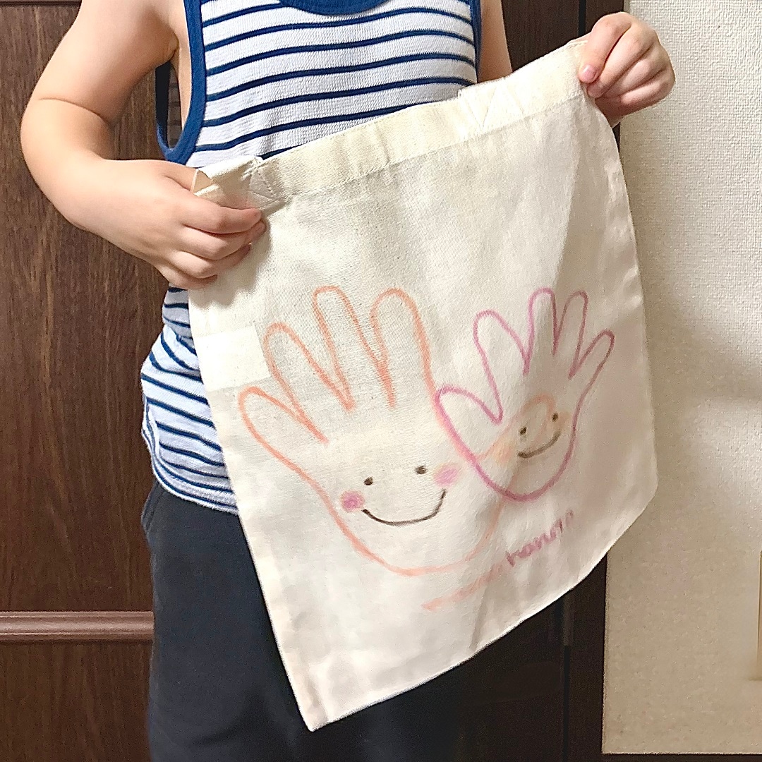 「布描きクレヨン」で作った作品の完成イメージ画像