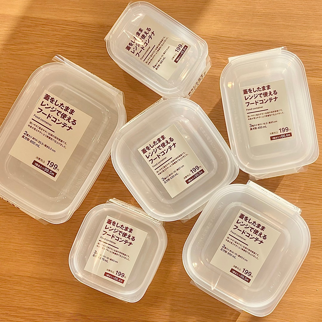 「蓋をしたままレンジで使えるフードコンテナ」全種類のイメージ画像