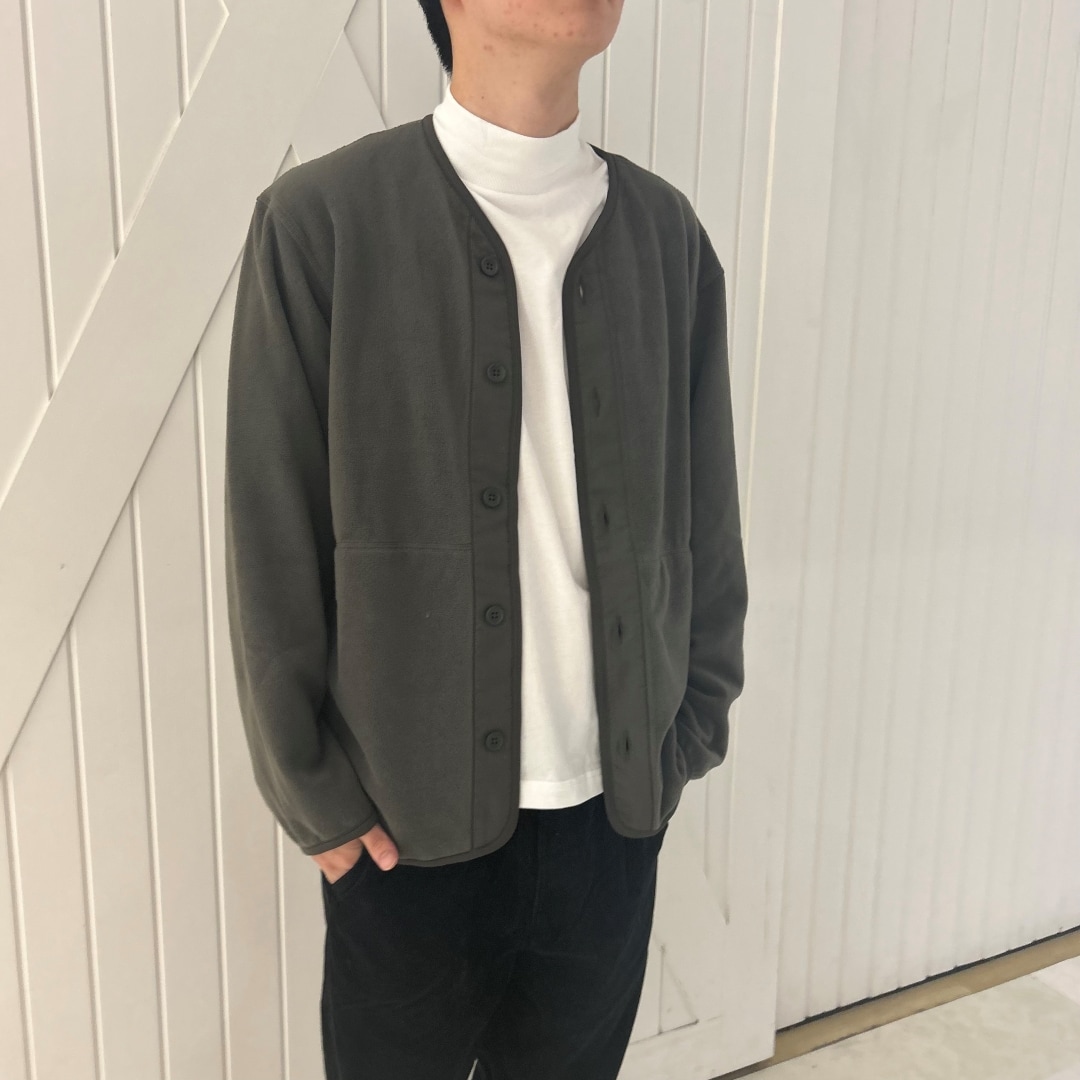 フリースカーディガン