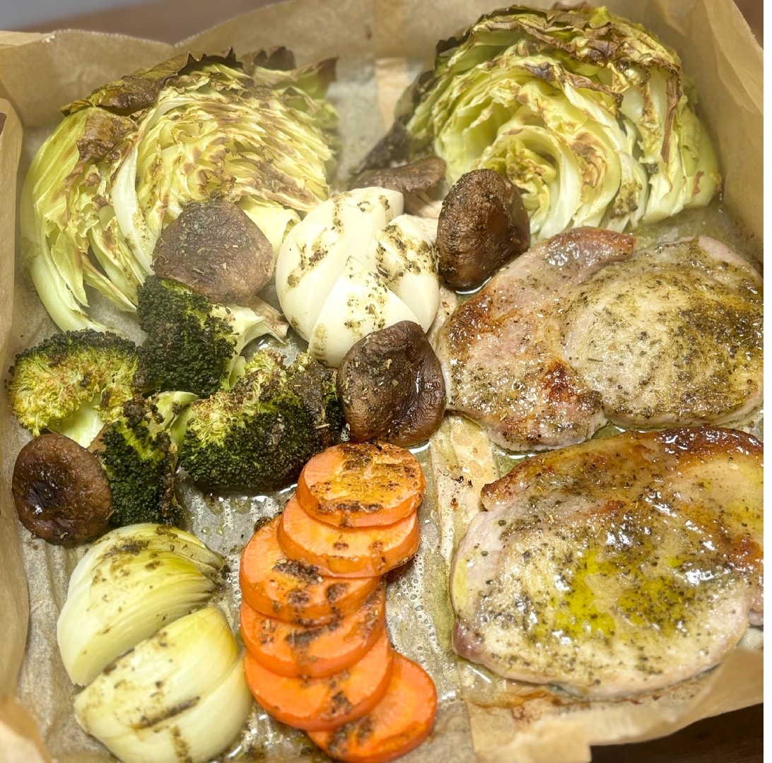 お肉焼き上がり