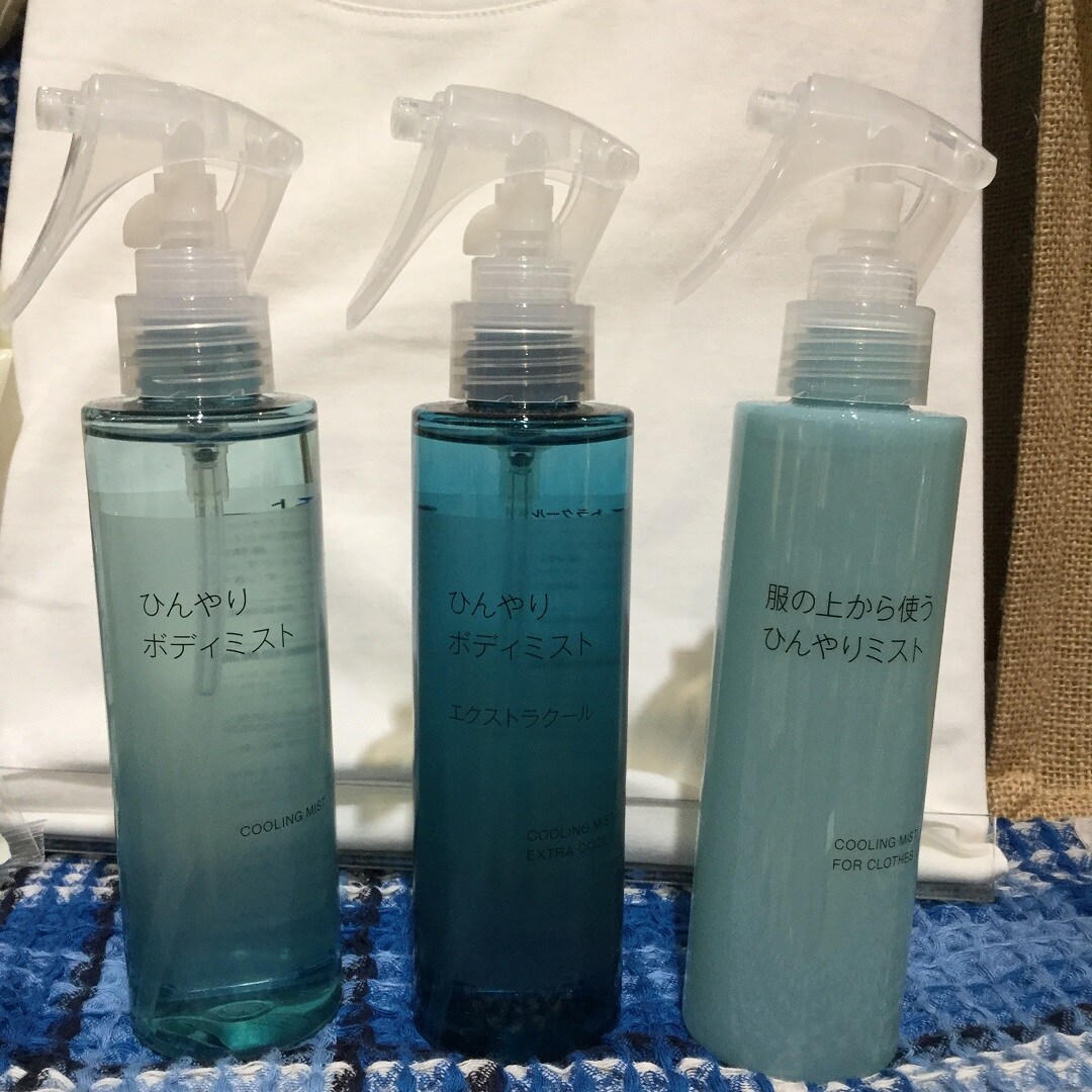 ひんやりボディミストが並んでいる写真