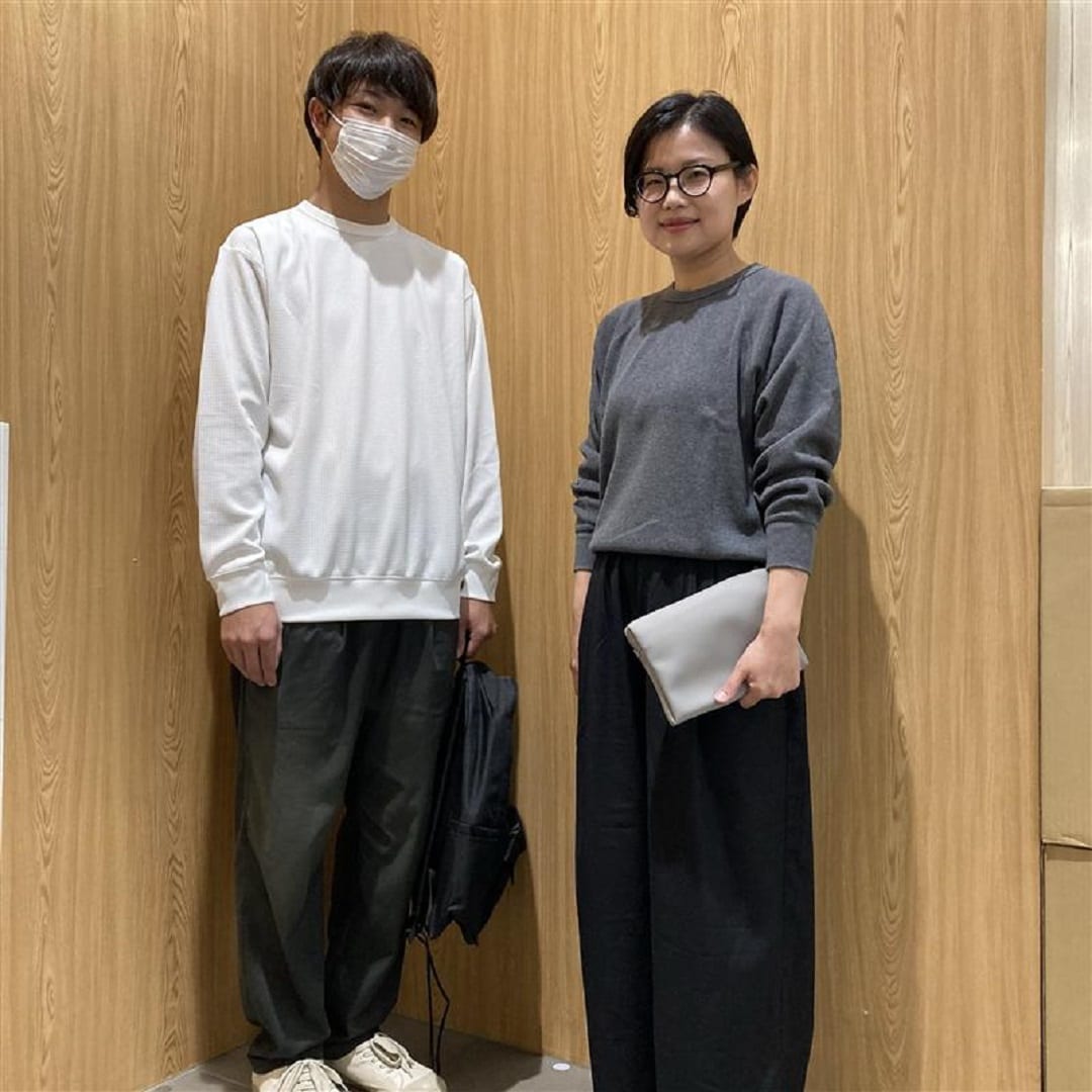 【イオンモール熱田】乾きやすいワッフルクルーネック長袖Ｔシャツ