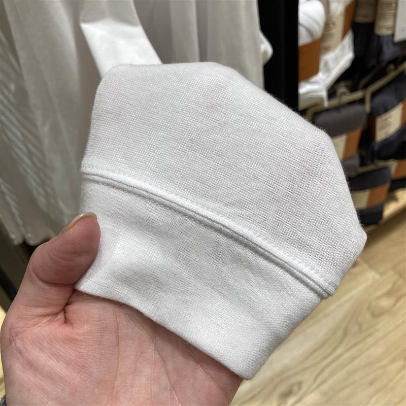 紳士　あったか綿　厚手　Ｖネック長袖Ｔシャツ