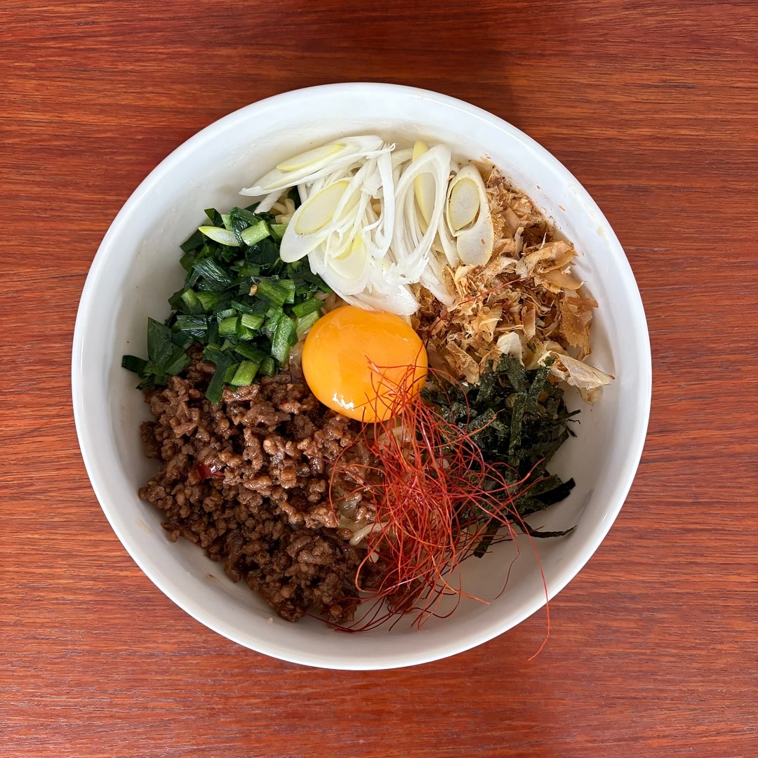 【アリオ倉敷】あえるだけのパスタソースペペロンチーノで作る台湾まぜそば