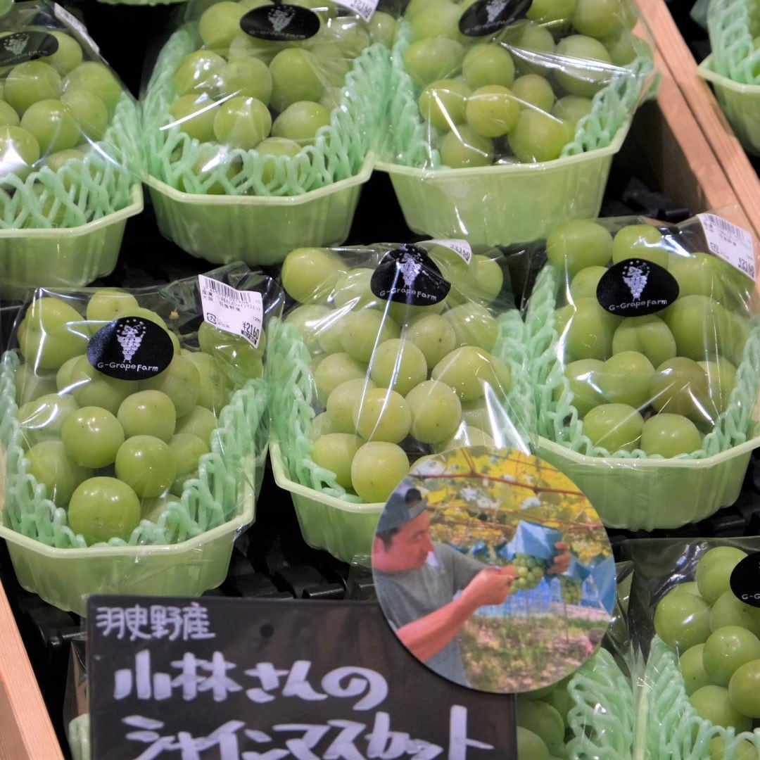 【堺北花田】小林さんのシャインマスカット入荷しています｜青果売場から