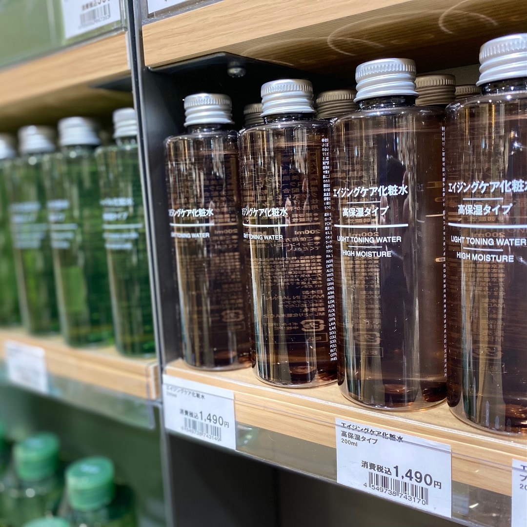 化粧水売場の写真