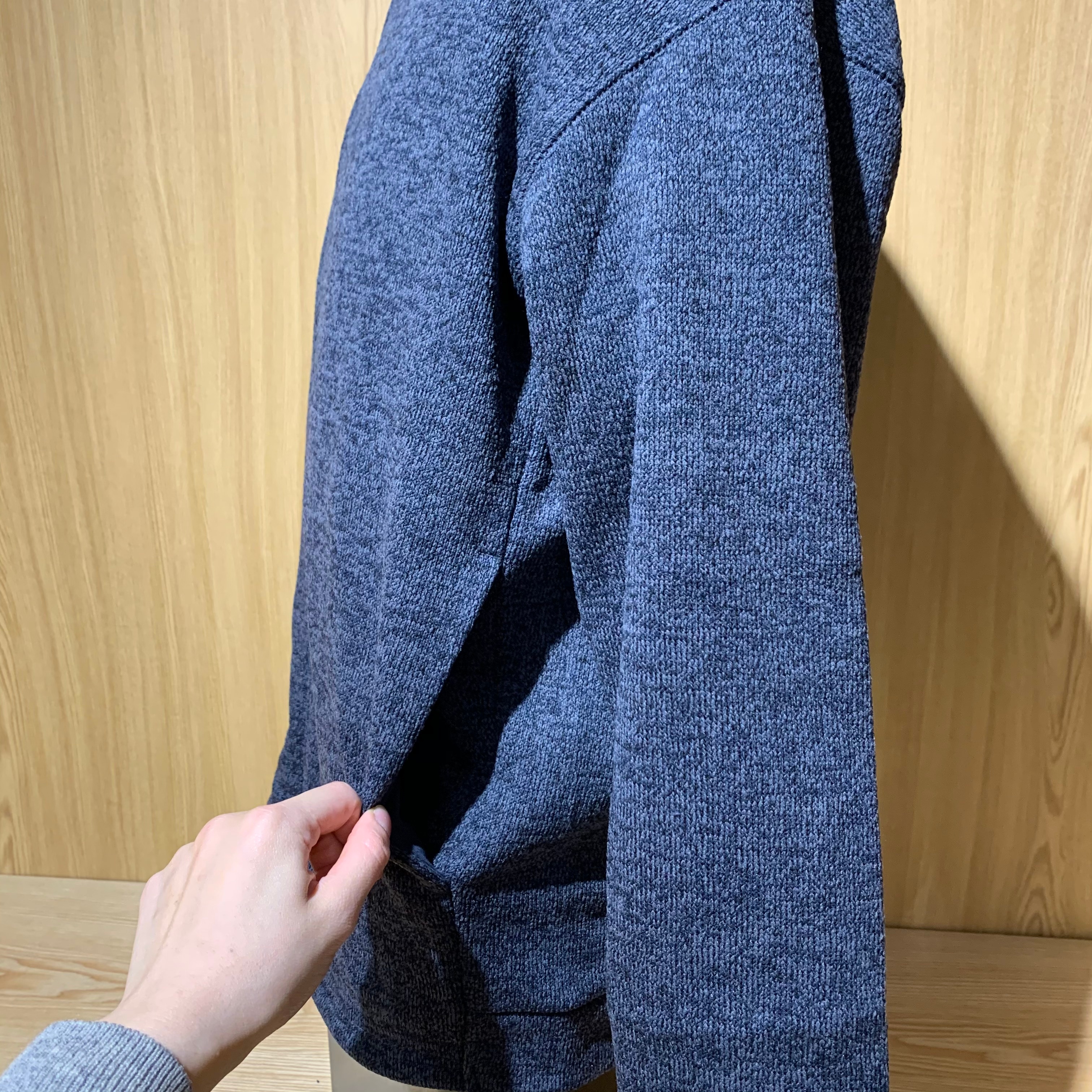 【難波】ニットフリース　ジップアップジャケット