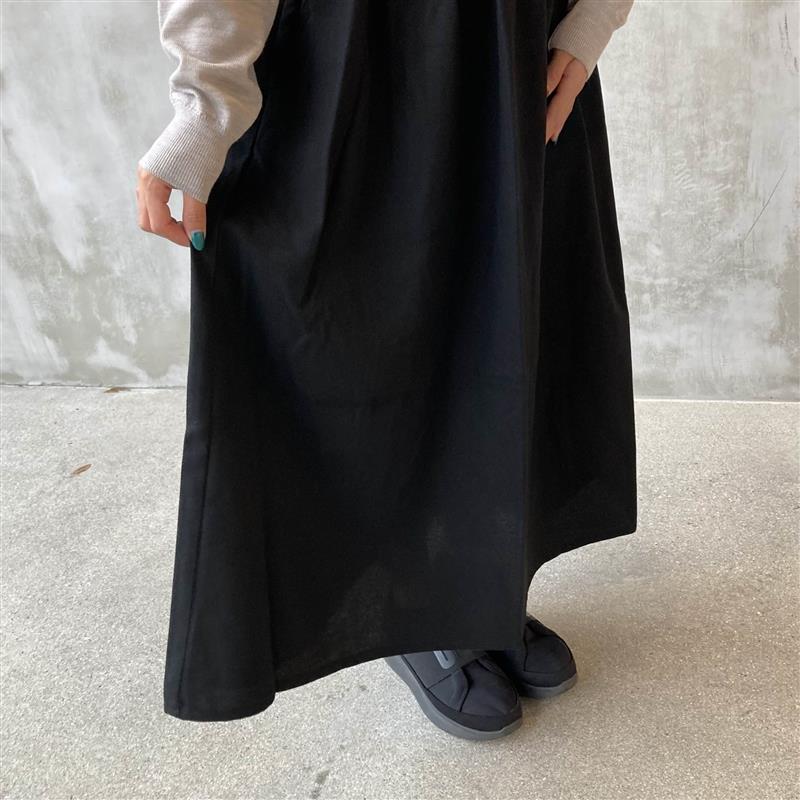 起毛タックスカート