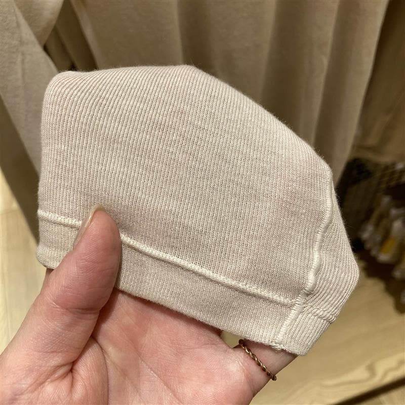 あったか綿　Ｕネック八分袖Ｔシャツ婦人　クルーネック長袖Ｔシャツ