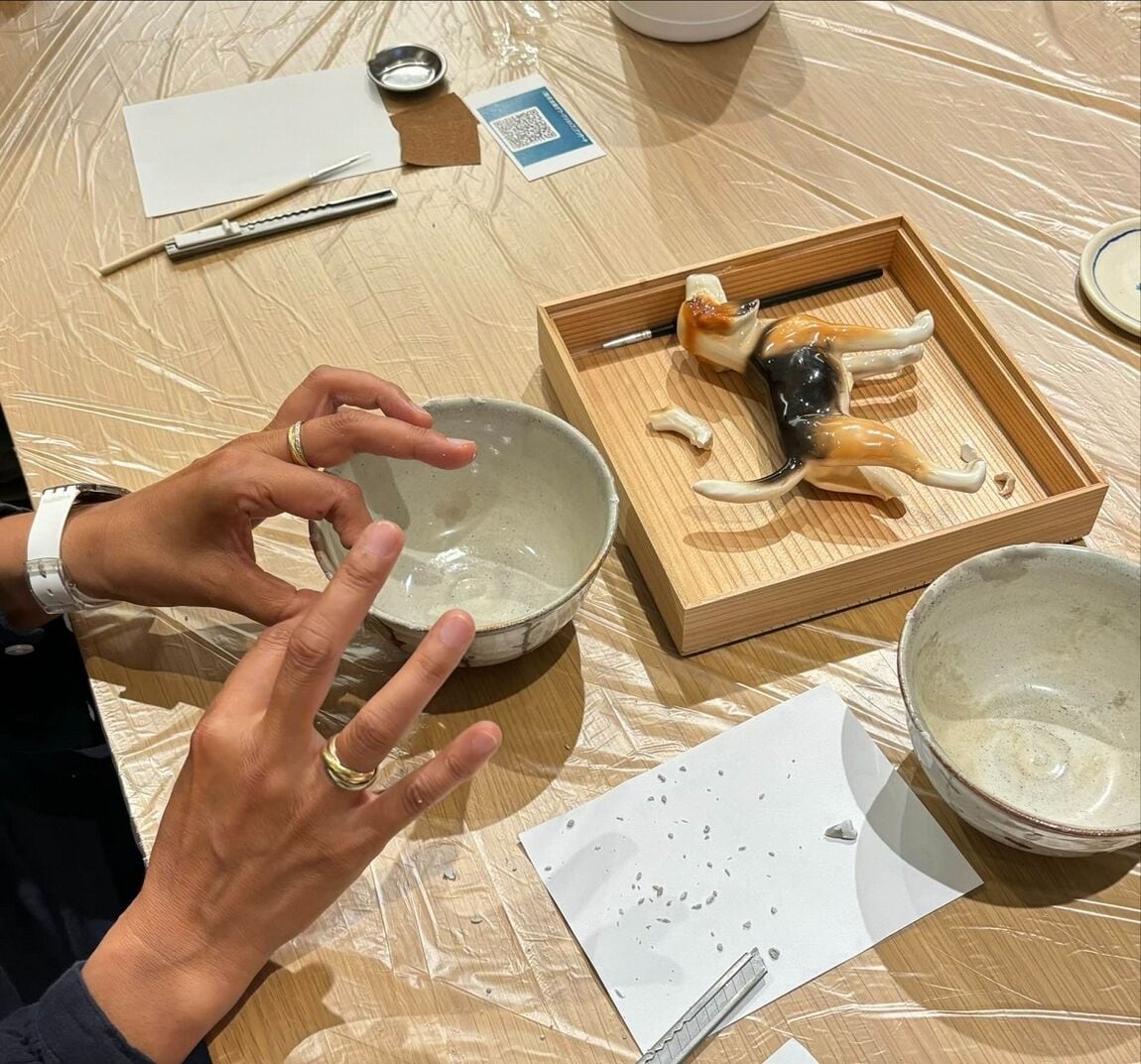 阪急西宮ガーデンズ】イベントレポート|7/12(月・祝)|簡易金継ぎワーク