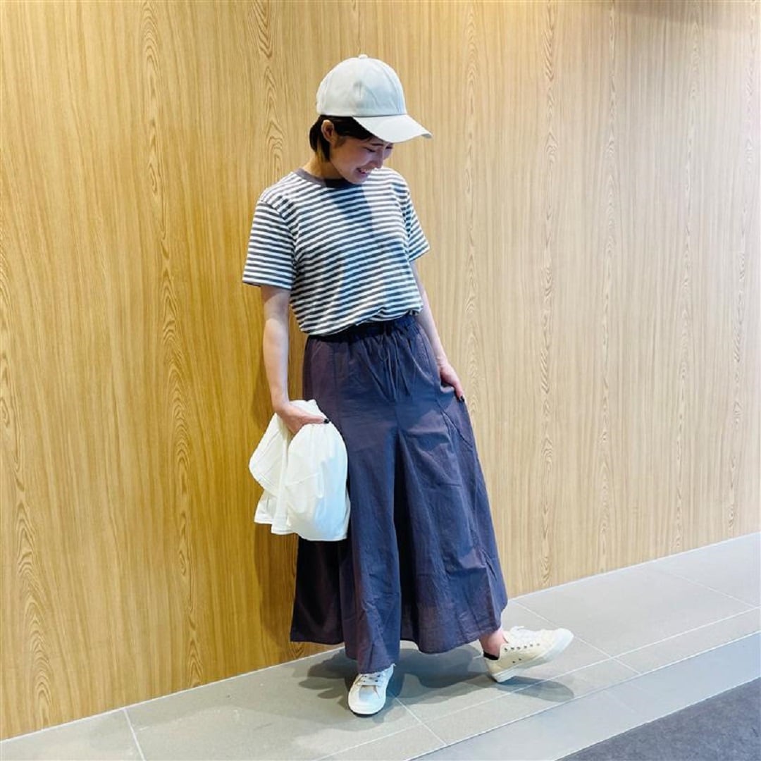 スムースT・スカートコーデ