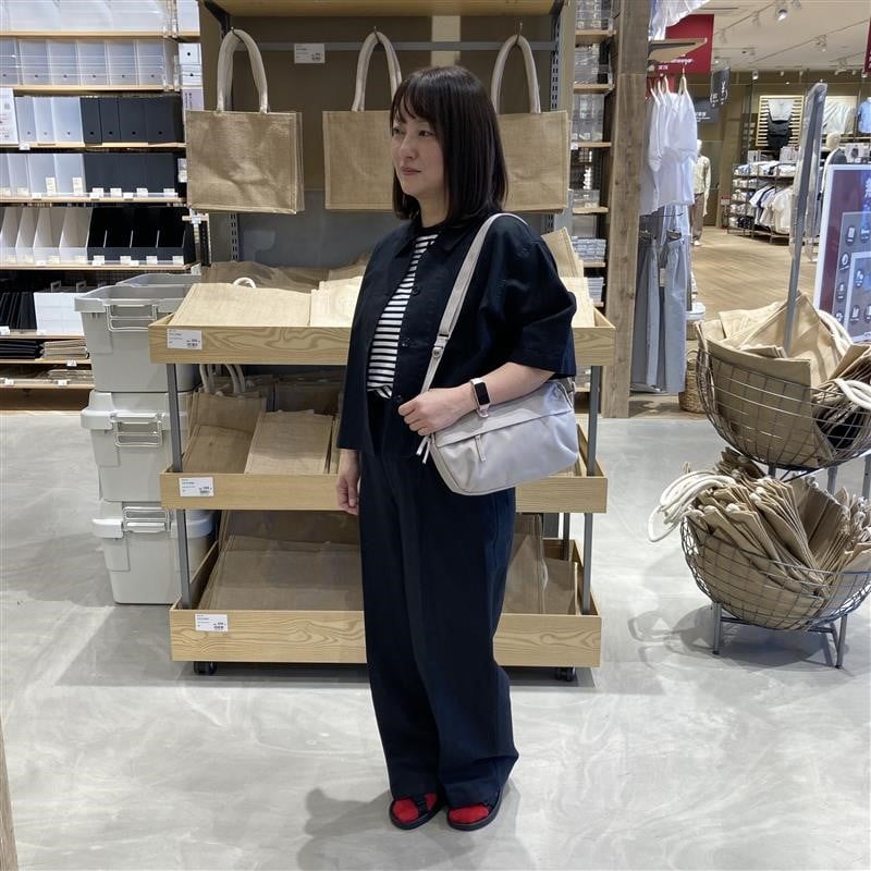 ヘンプ混ツイル半袖シャツを使ったコーディネート