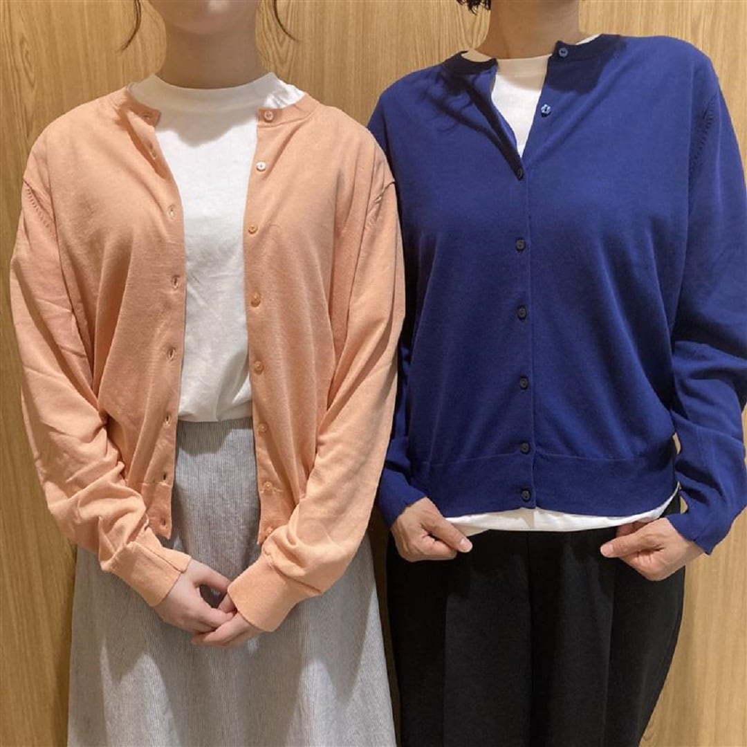 【イオンモール熱田】UVカット強撚コットンクルーネックカーディガン｜スタッフおすすめ
