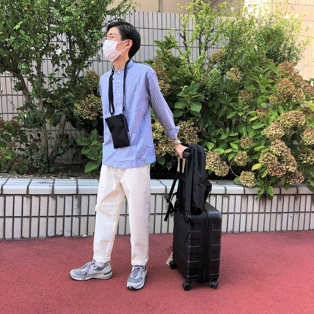 【泉中央セルバ】スタッフスナップ　コーデ　秋の旅行  ハードキャリーケース