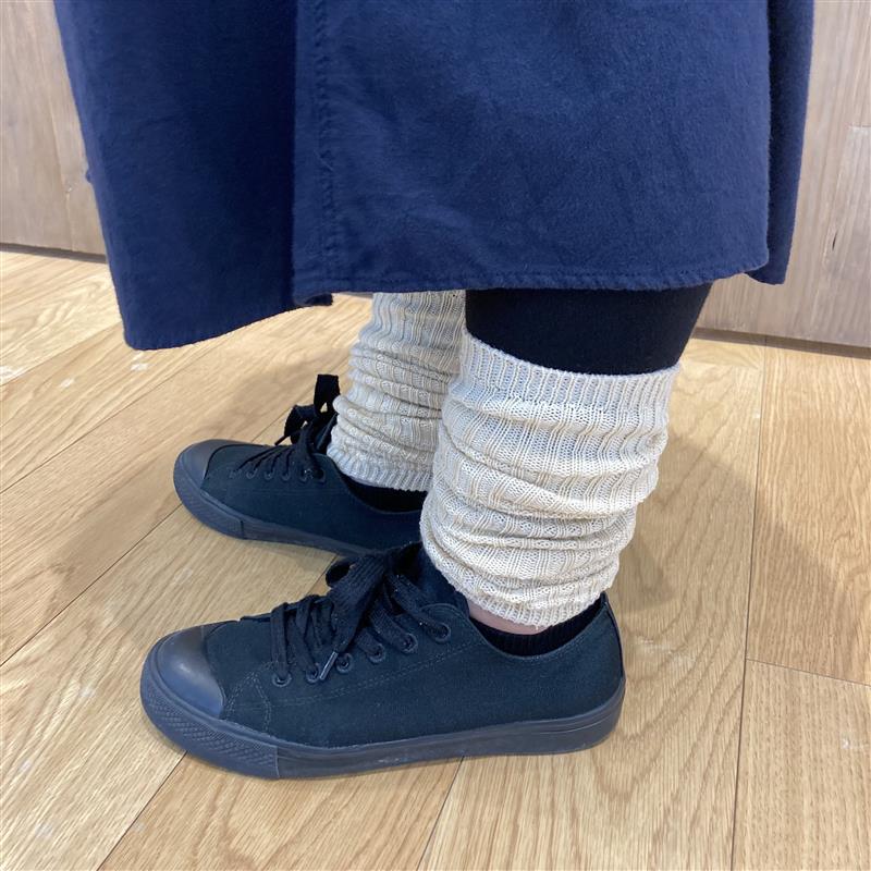 あったか綿　手にも使えるレッグウォーマー