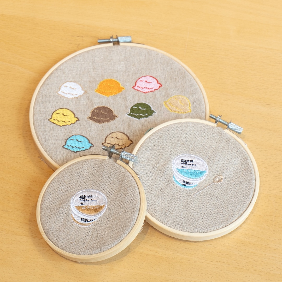 【グランフロント大阪】刺繍だより ― 季節のお便り Vol.3「アイスクリーム」_NXIh81