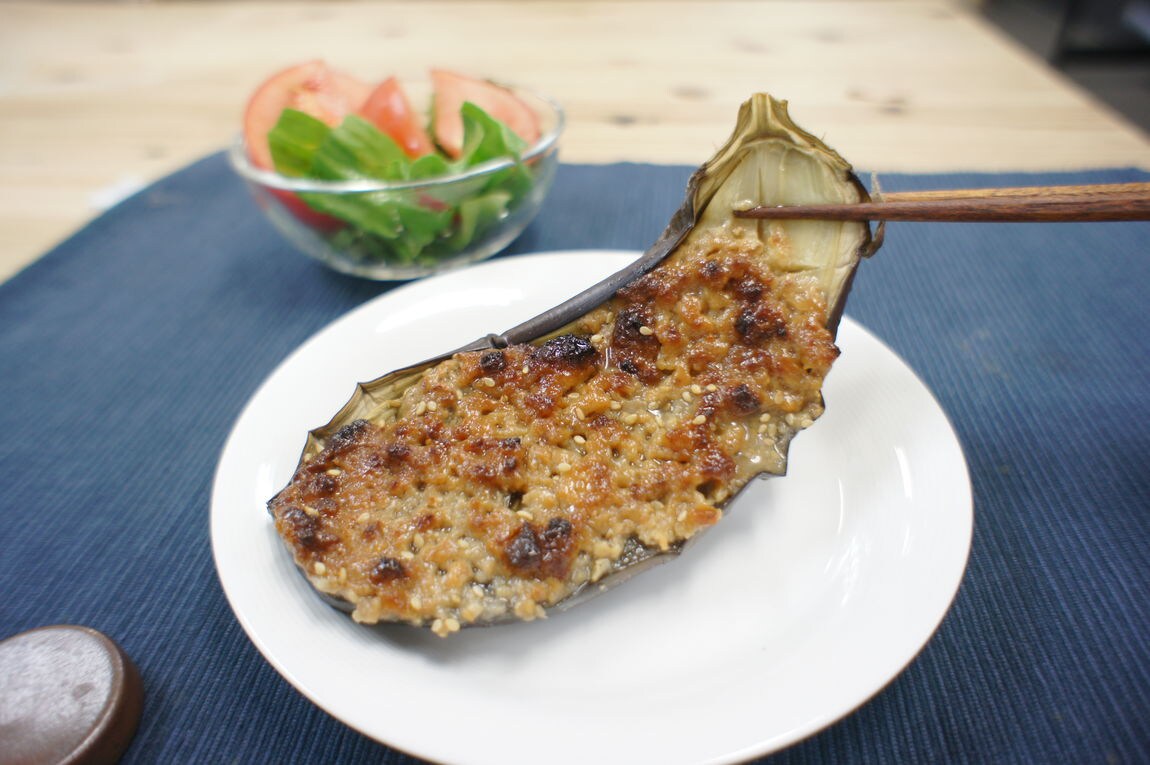 【堺北花田】 米茄子の肉味噌でんがく|そうざい売場から