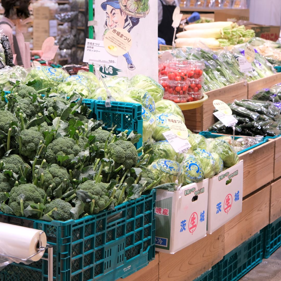 【堺北花田】林田商店さんの市場まつり開催中｜青果売場から