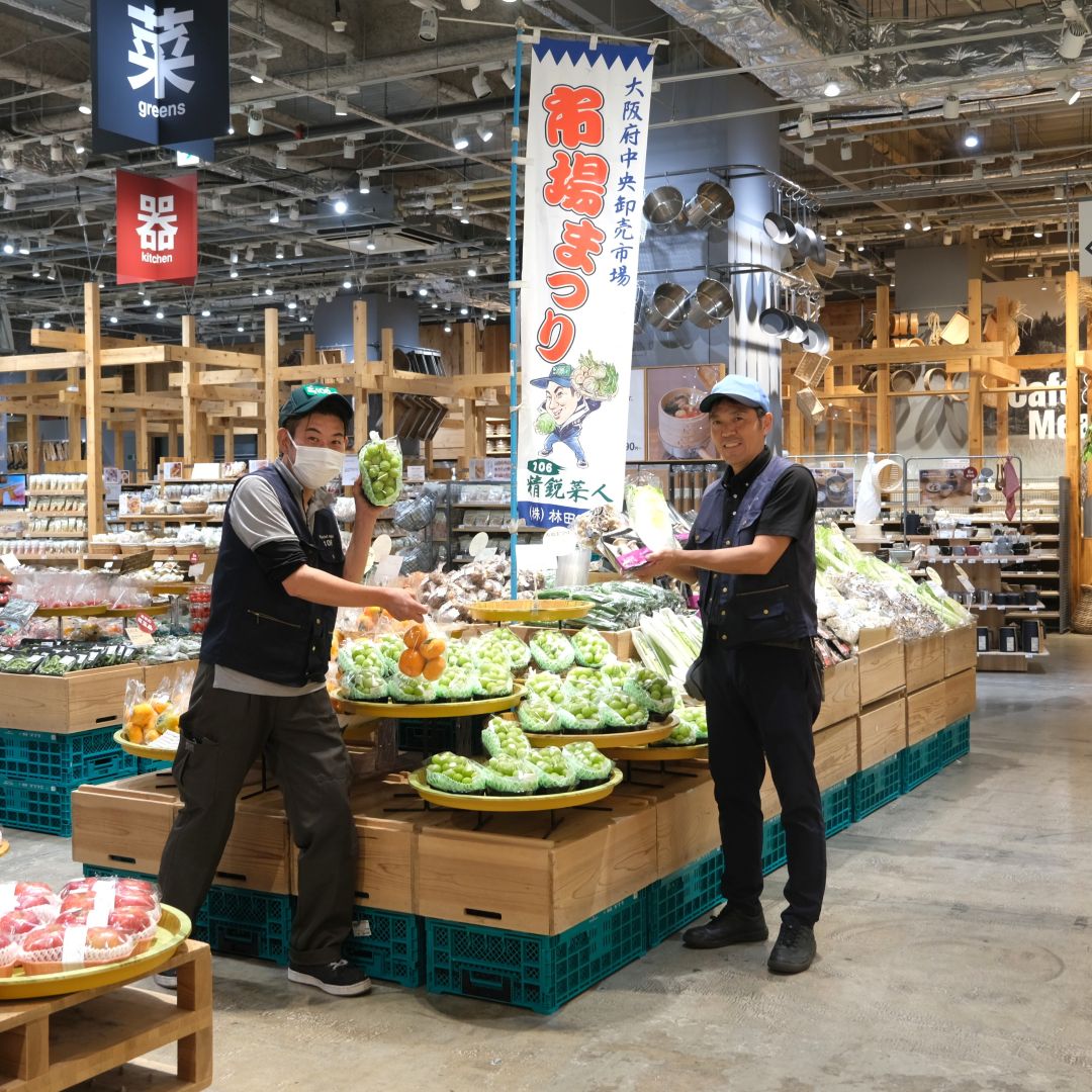 【堺北花田】林田商店さんの市場まつり開催中｜青果売場から_f6tLy7