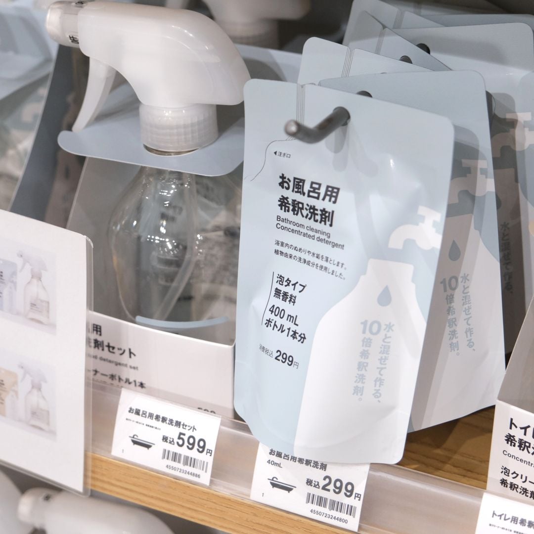 【堺北花田】持ち帰りも、ストックもコンパクト。｜希釈洗剤シリーズ
