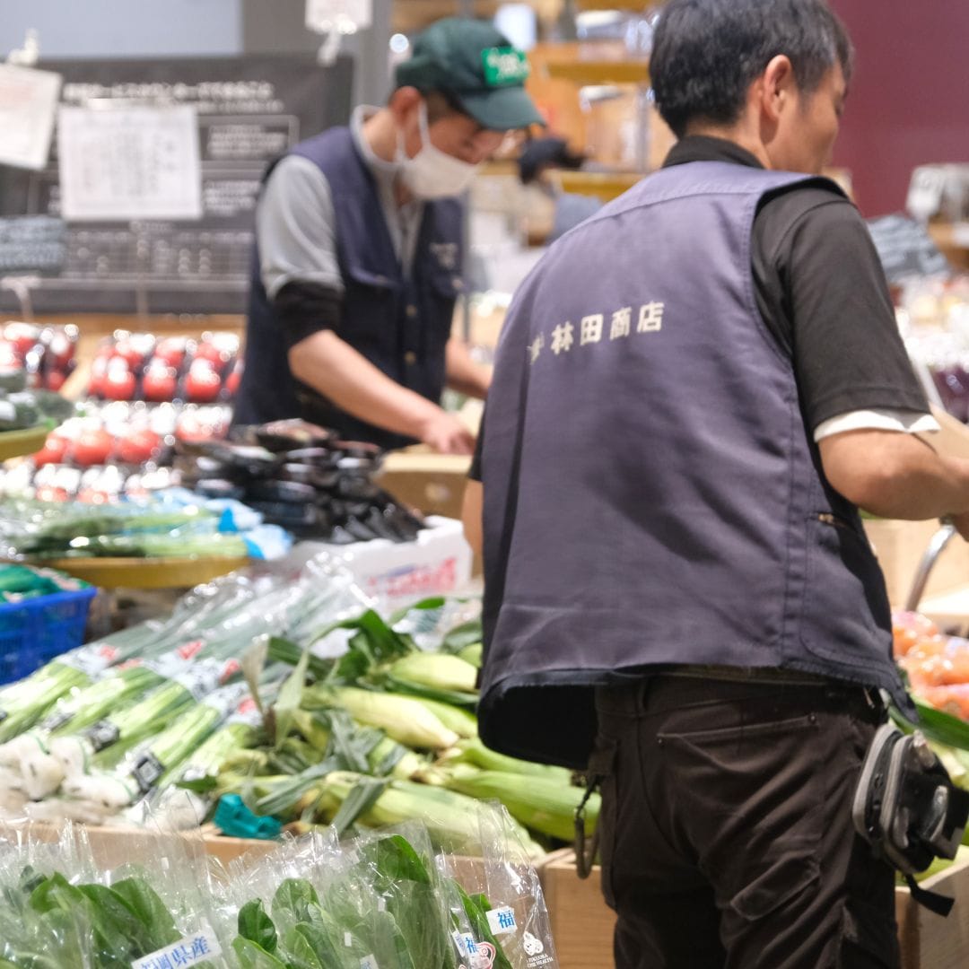 【堺北花田】林田商店さんの市場まつり開催中｜青果売場から