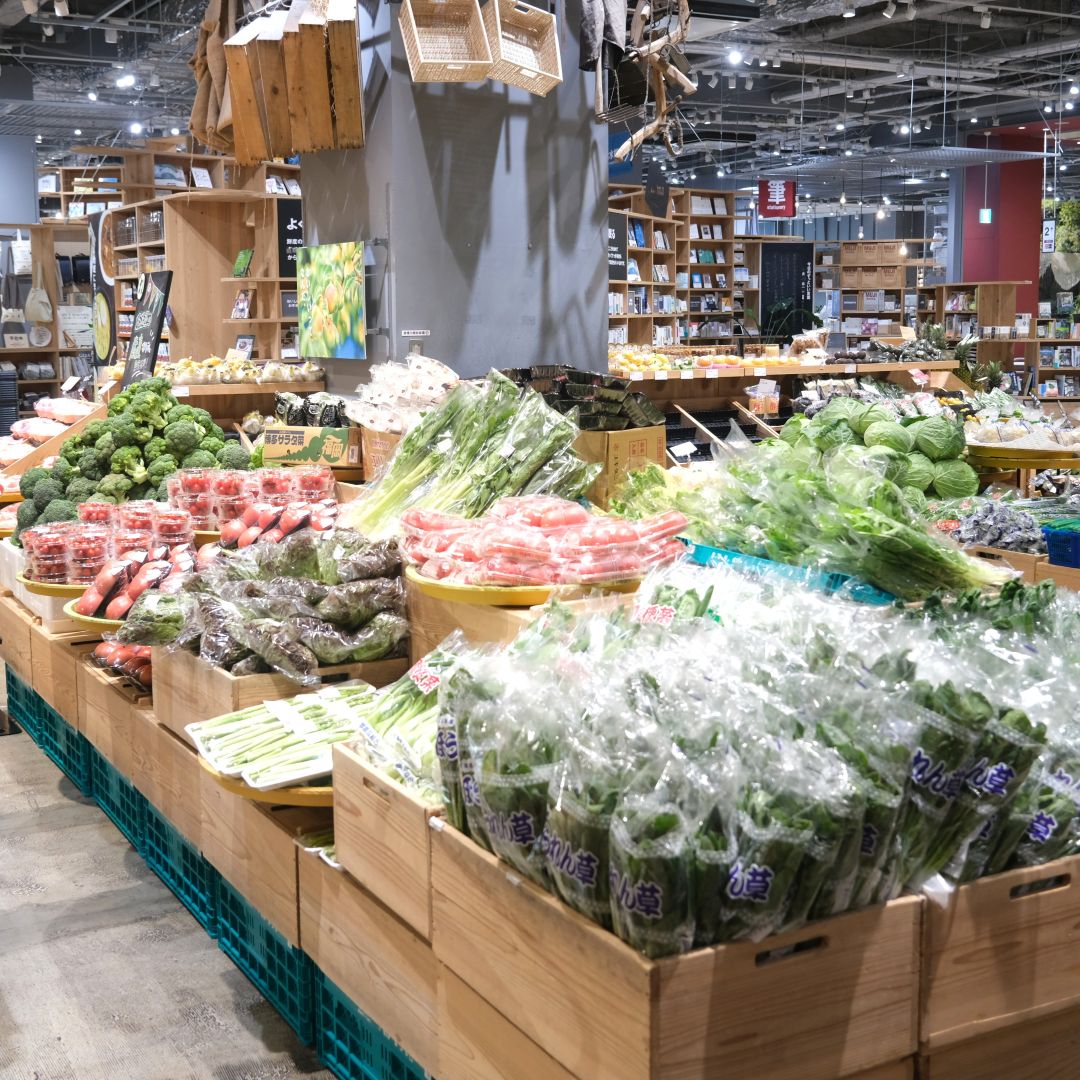 【堺北花田】林田商店さんの市場まつり開催中｜青果売場から