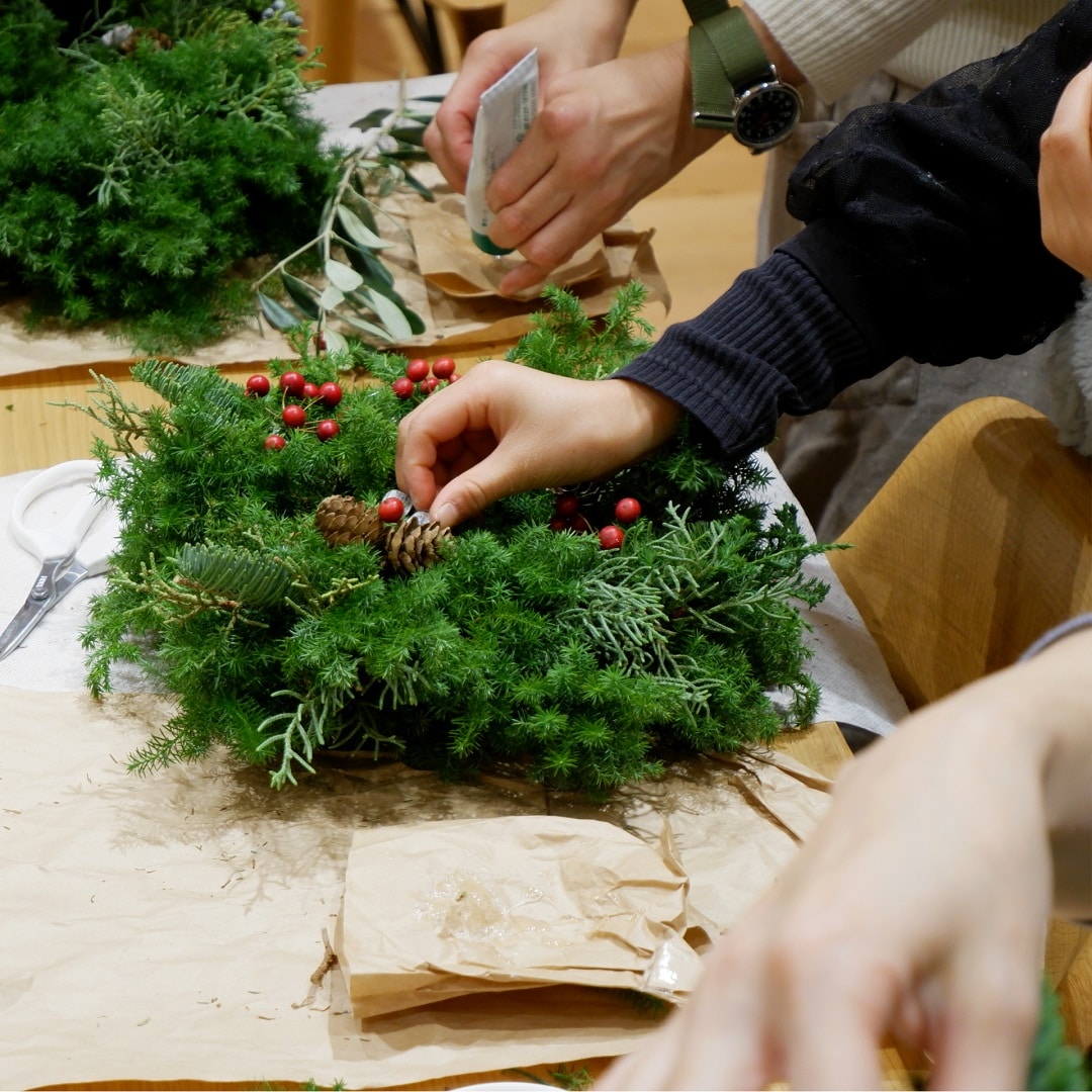 【京都山科】幸運のお守り、クリスマスリース |イベントレポート