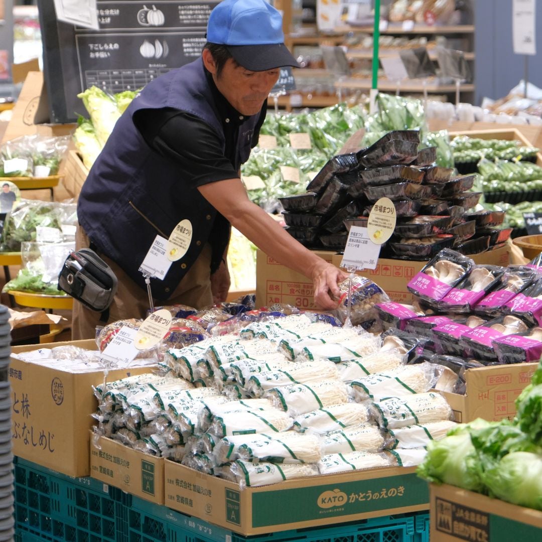 【堺北花田】林田商店さんの市場まつり開催中｜青果売場から_yM5Ryg