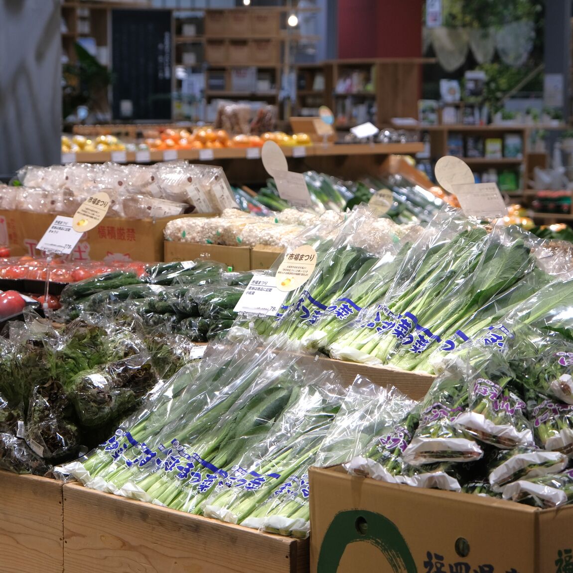 【堺北花田】林田商店さんの市場まつり開催中｜青果売場から