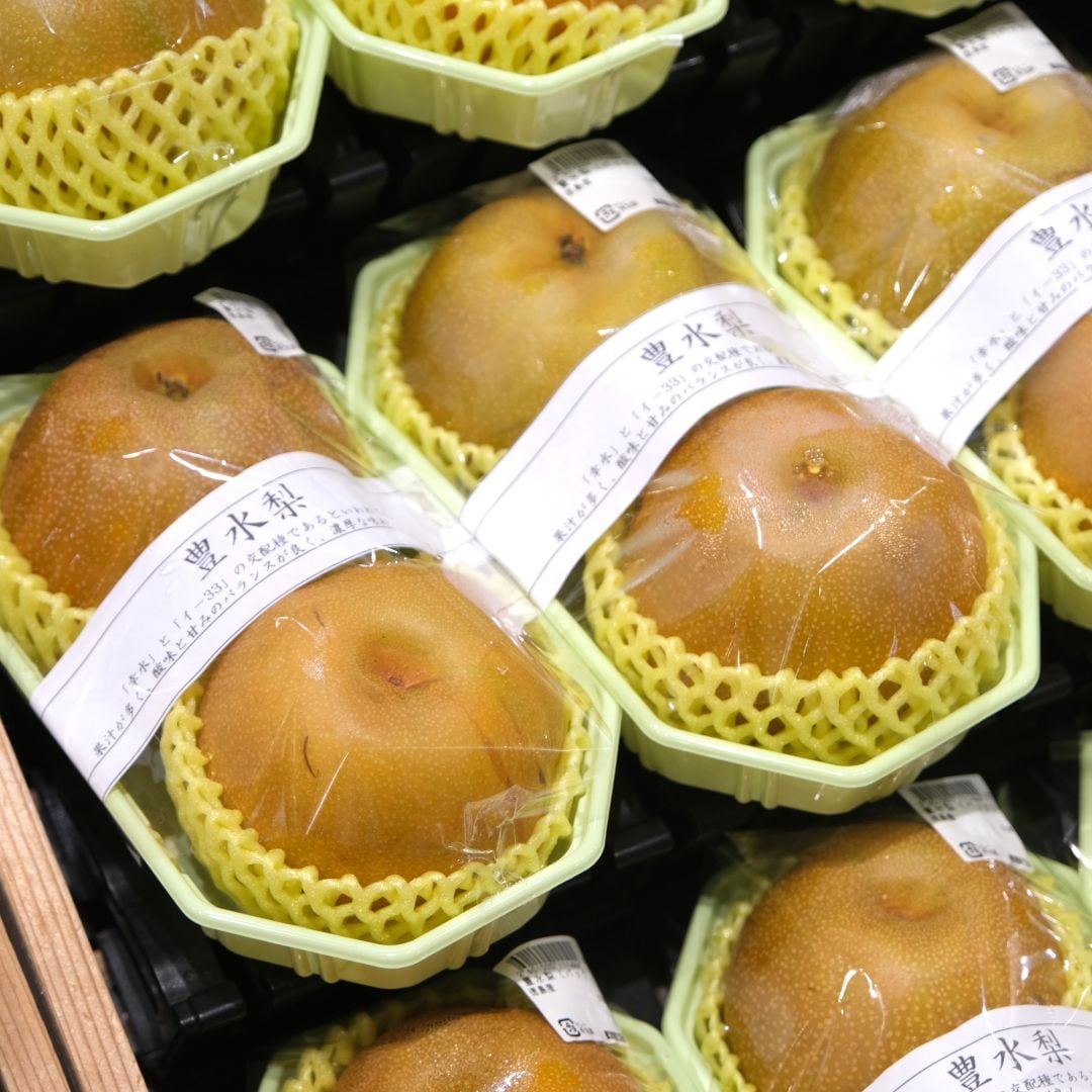【堺北花田】秋の味覚、梨が勢揃いしました｜青果売場から_KhKIB3