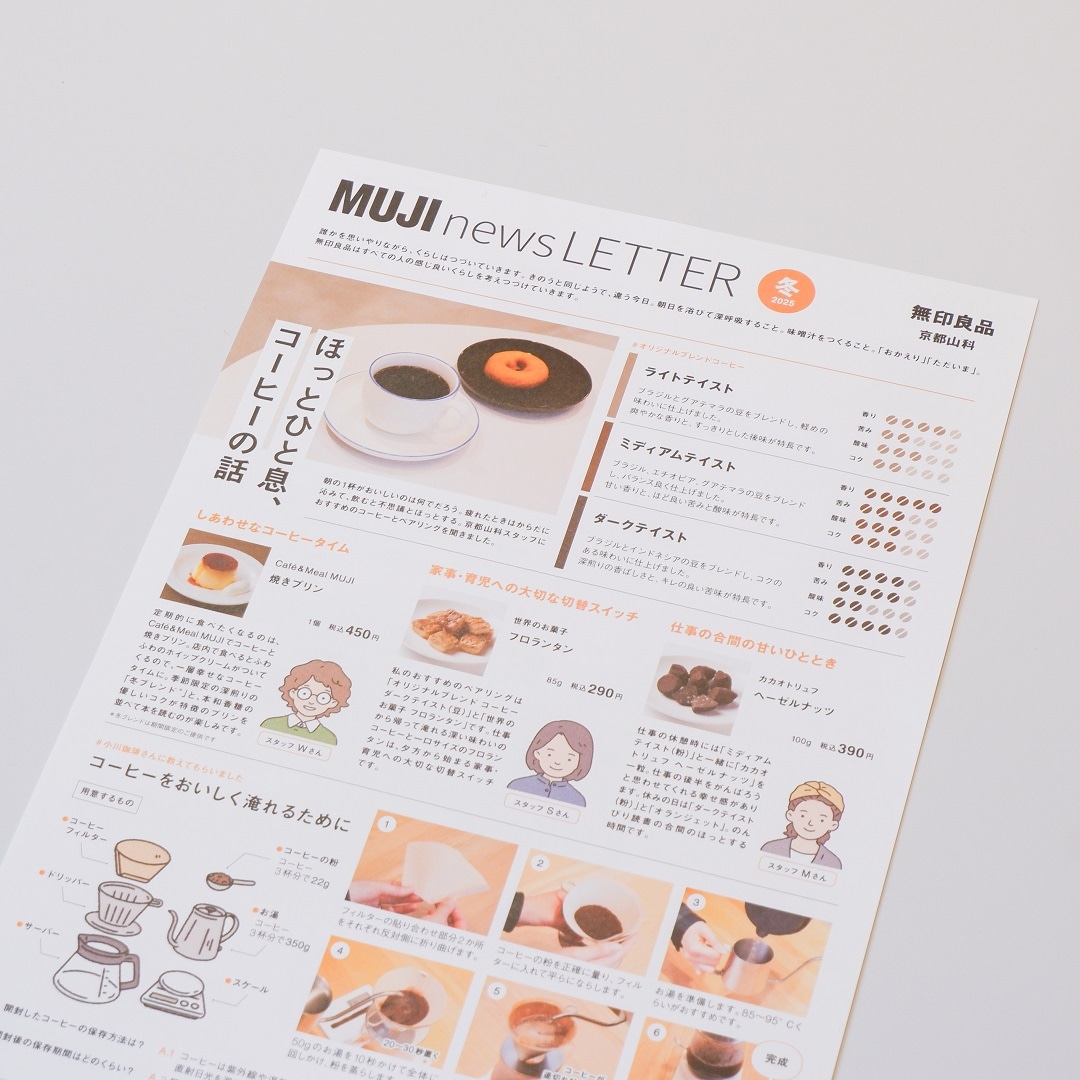 【京都山科】私たちからみなさんへ、MUJI news LETTERを届けます。