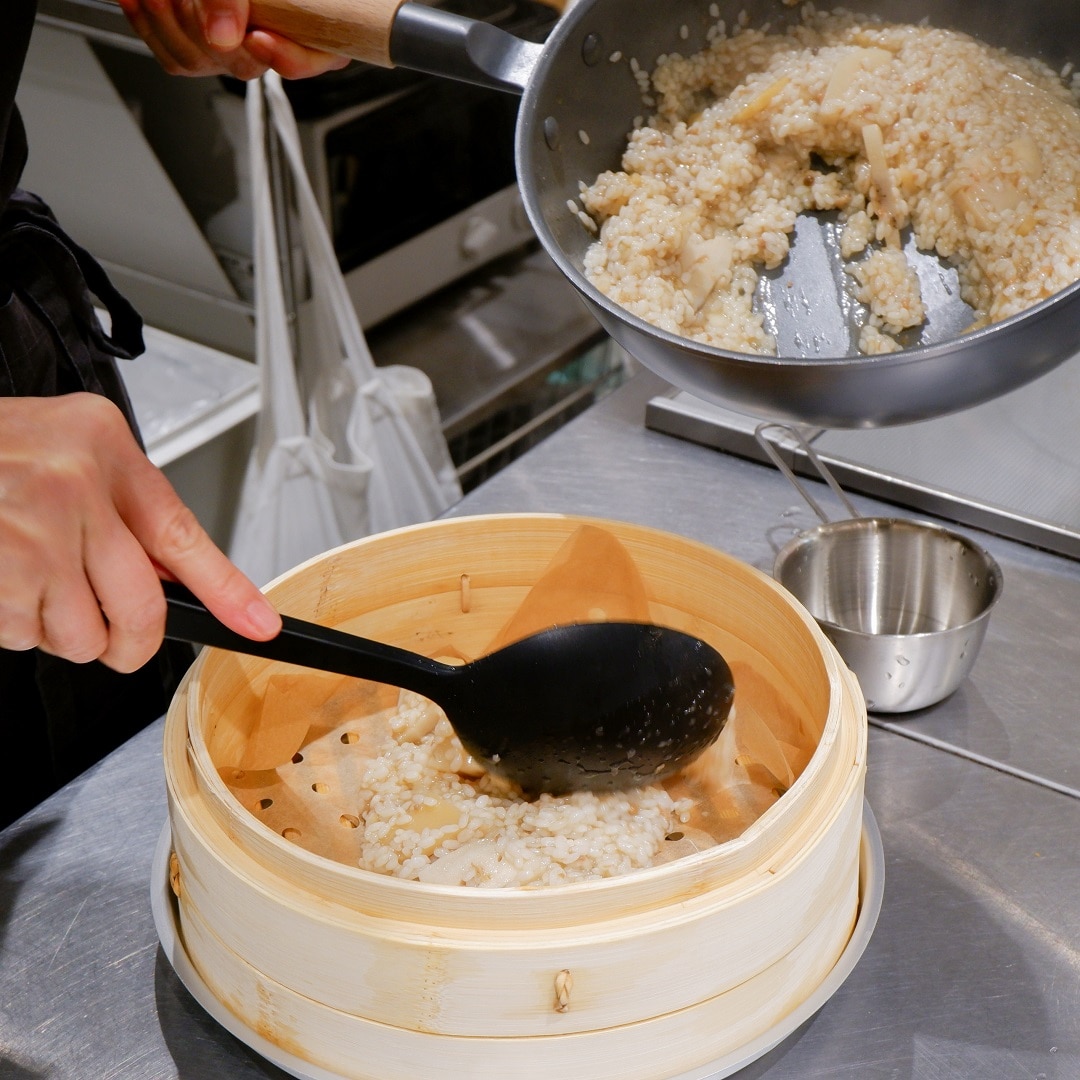 【京都山科】手軽に主役級。せいろでおこわ|いっしょにつくろう