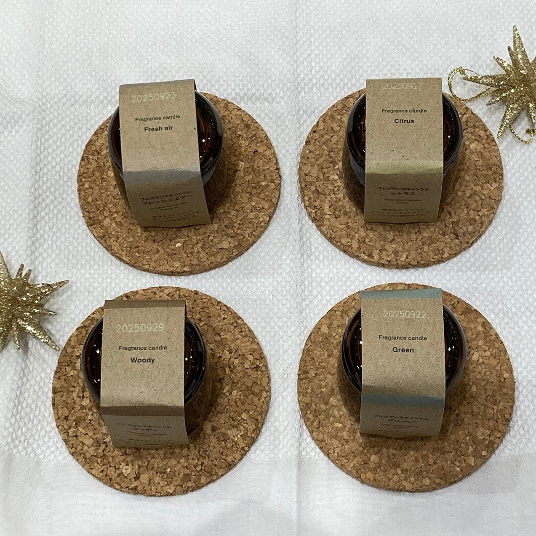 フレグランスキャンドルの香り４種類のご紹介