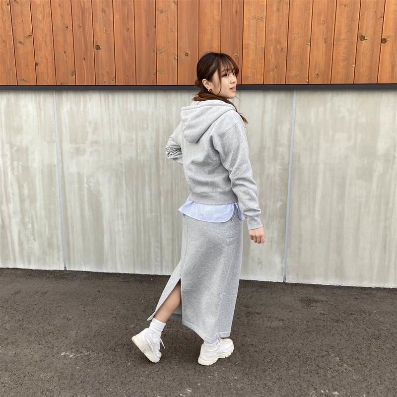 スウェットIラインスカート
